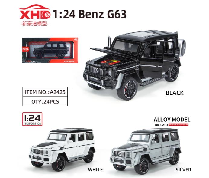 Mercedes-Benz G63 1:24 მეტალის მოდელი