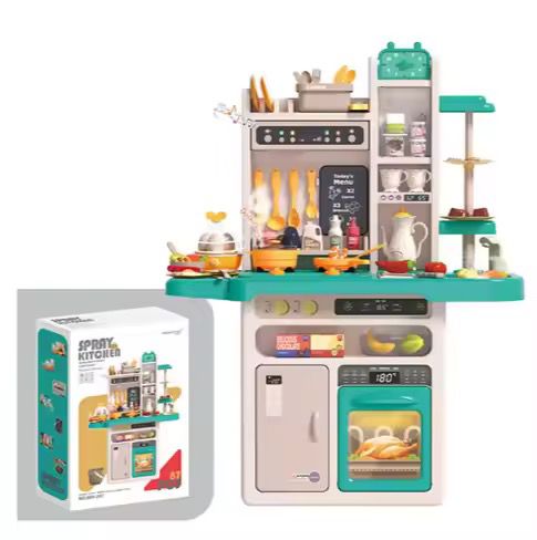 Plastic toy kitchen
