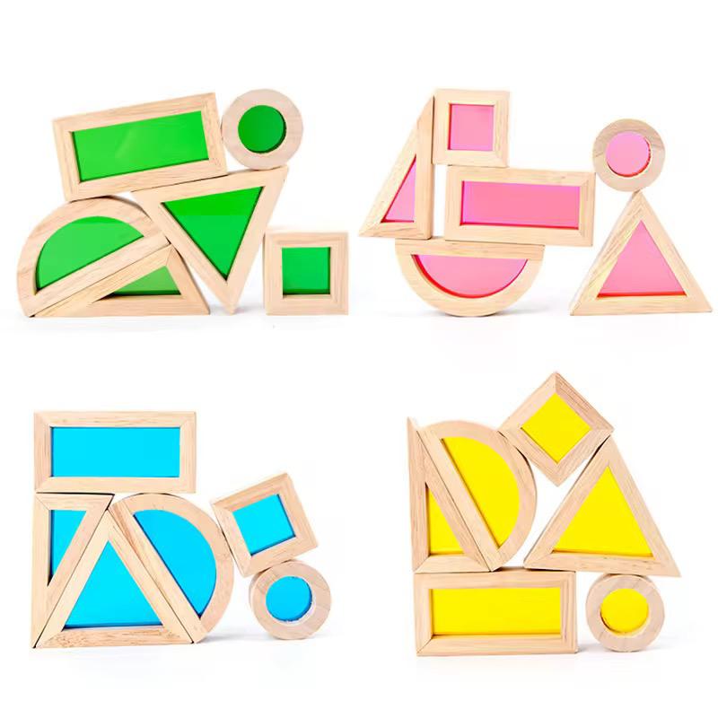 Wooden building blocks