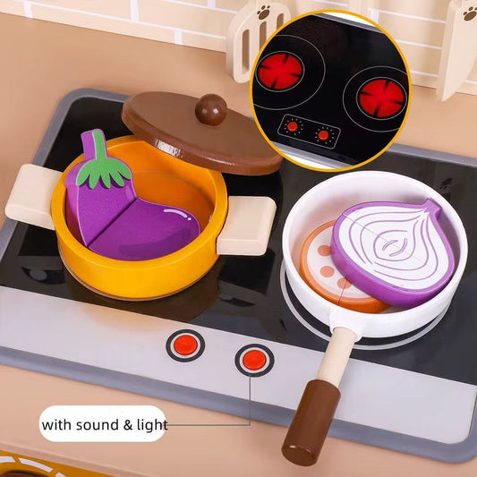 ხის სათამაშო სამზარეულო