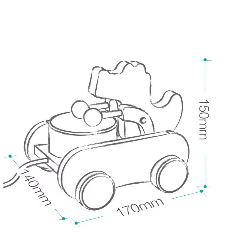 ხის საგორავებელი სათამაშო