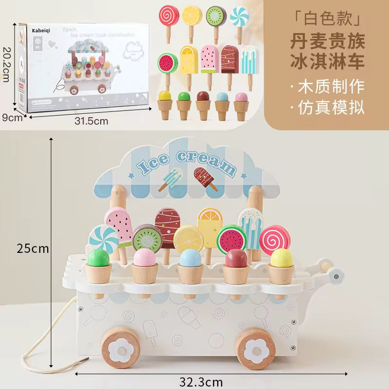 Wooden ice cream maker