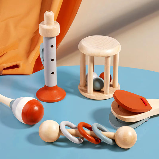 Wooden musical toy set for babies