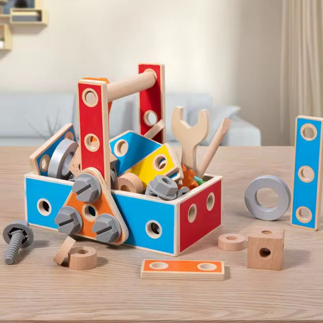 Wooden tool toy
