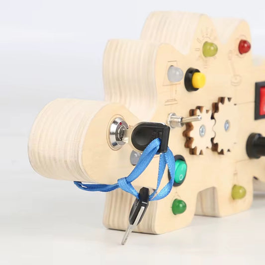 Wooden toy circuit board