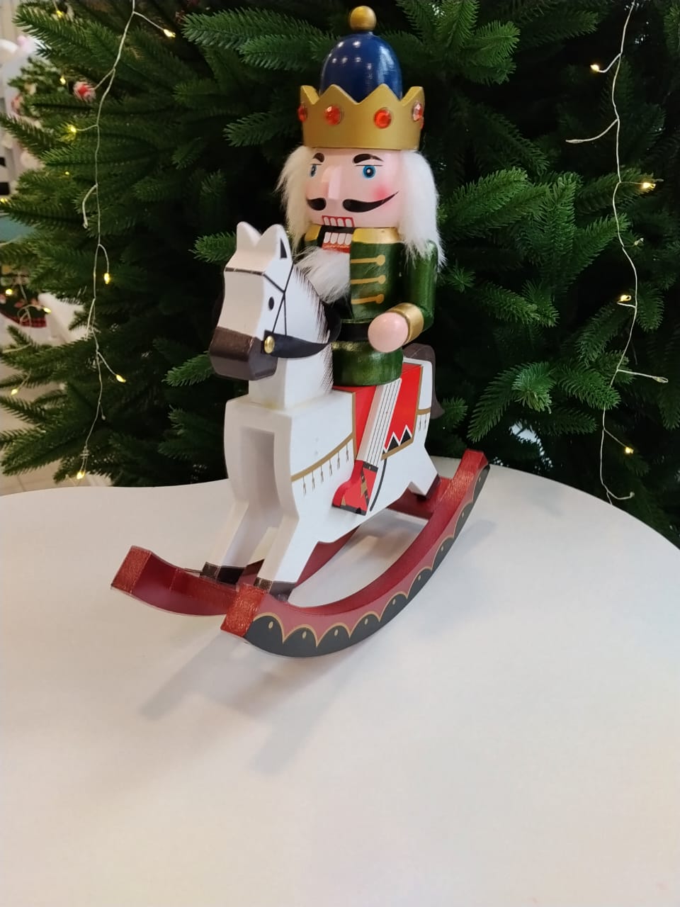 დეკორაციული მაკნატუნა ცხენზე - 30სმ