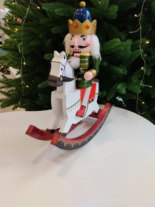 დეკორაციული მაკნატუნა ცხენზე - 30სმ