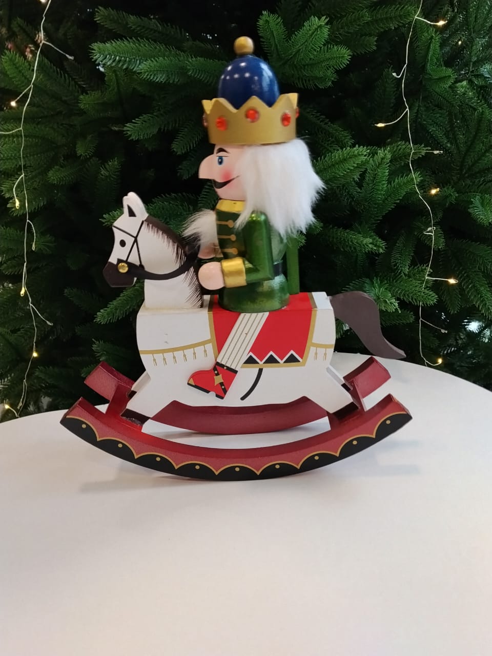 დეკორაციული მაკნატუნა ცხენზე - 30სმ