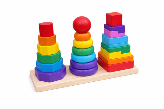 ხის ასაწყობი პირამიდა