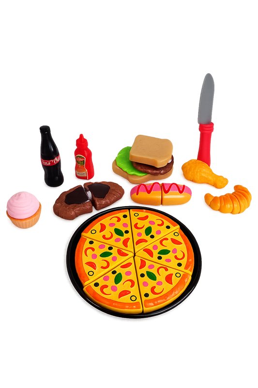 სათამაშო პიცა ნაკრებით