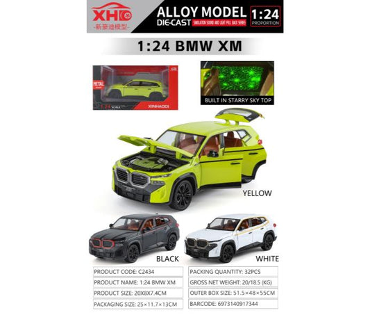 BMW XM 1:24 მეტალის მოდელი