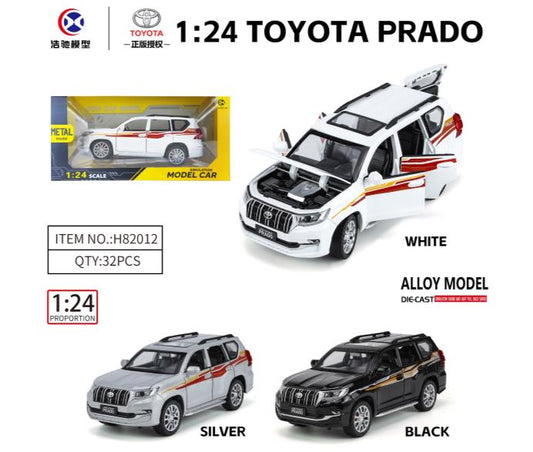 Toyota Prado 1:24 მეტალის მოდელი