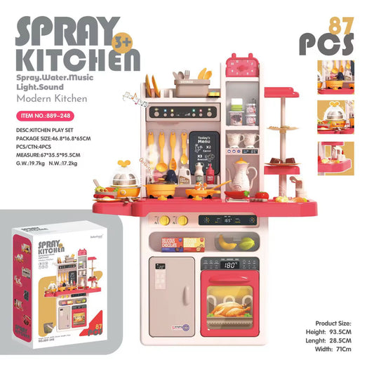 Plastic toy kitchen
