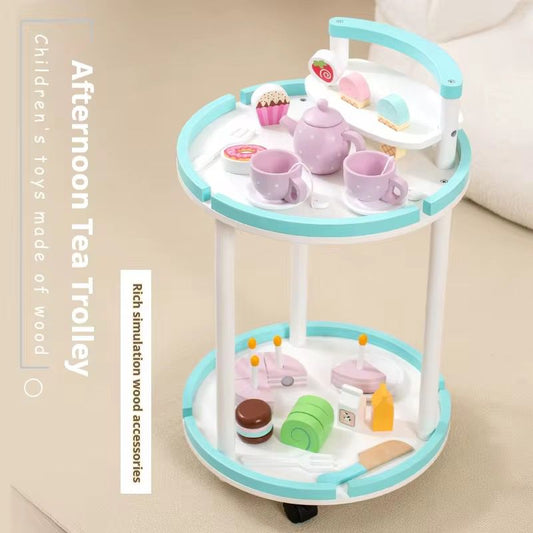 სათამაშო სამზარეულოს ხის ჭურჭელი