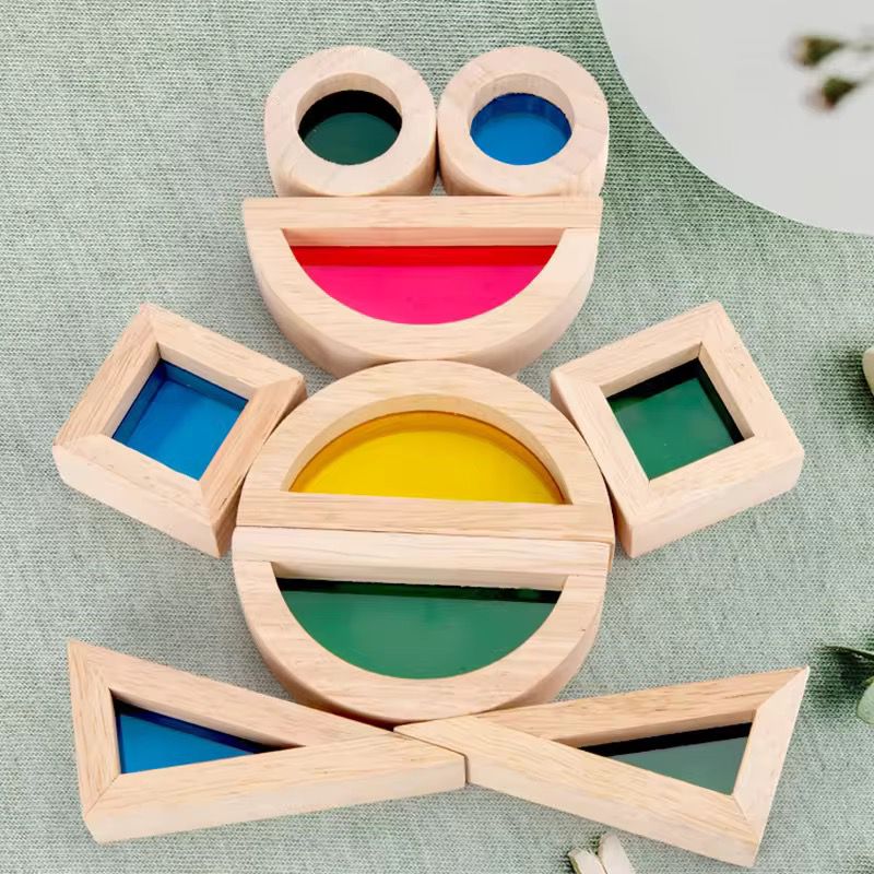 Wooden building blocks