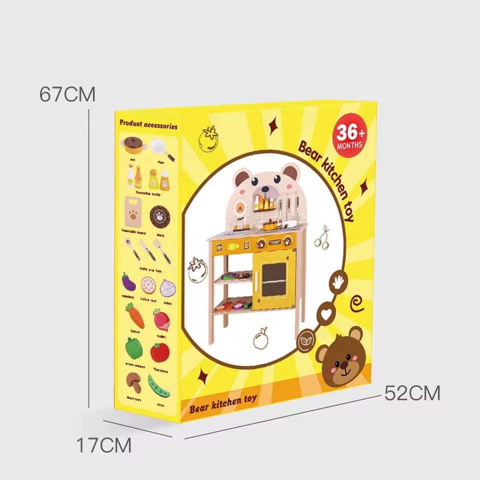 ხის სათამაშო სამზარეულო