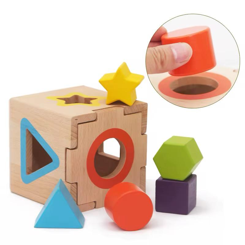 Wooden building blocks