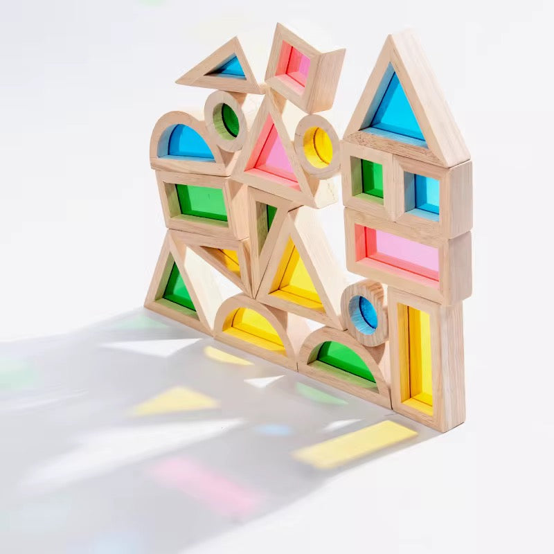 Wooden building block toy