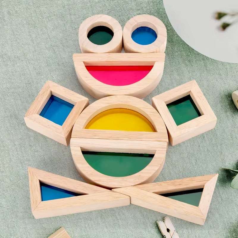 Wooden building block toy