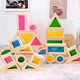 Wooden building block toy