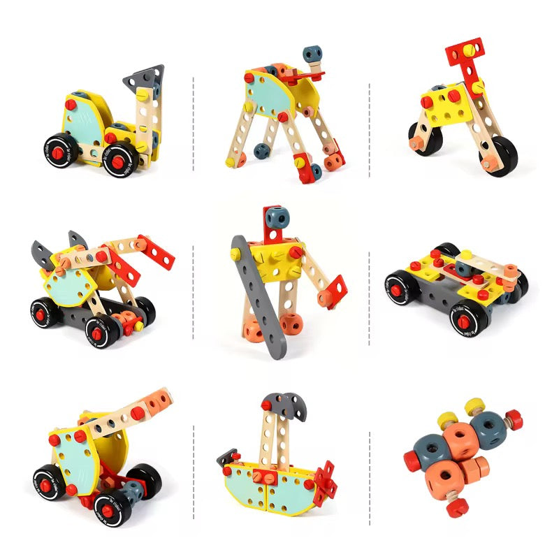 ხის სათამაშო ხელსაწყოების ნაკრები