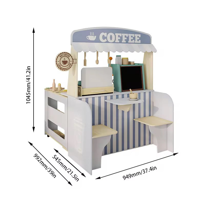 სათამაშო ყავის სახლის კუთხე