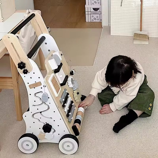 ხის სასიარულო დამხმარე ეტლი