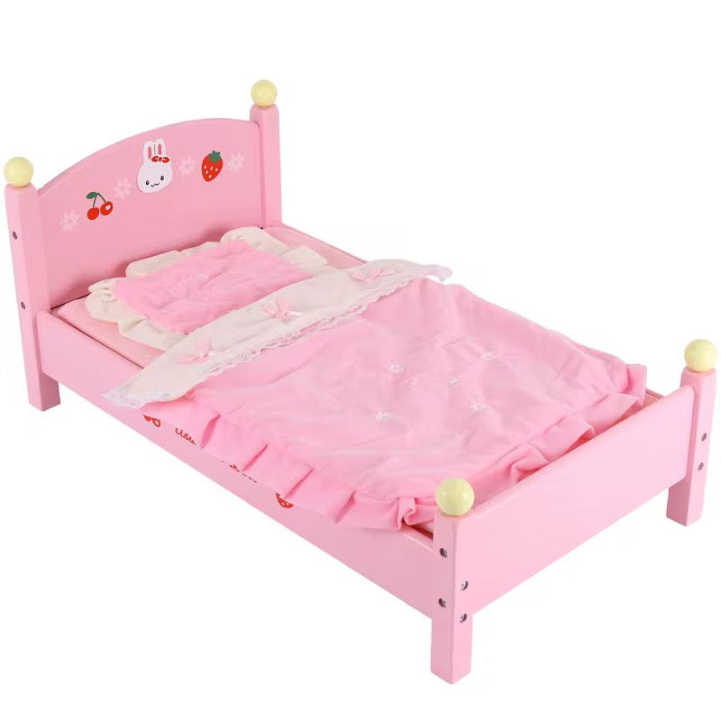 Wooden bed for dolls
