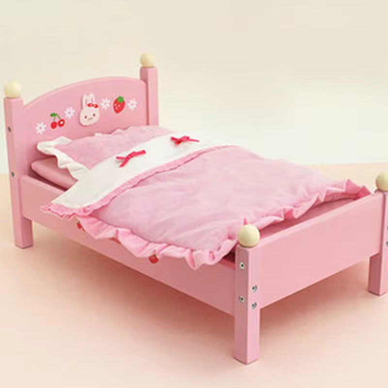 Wooden bed for dolls