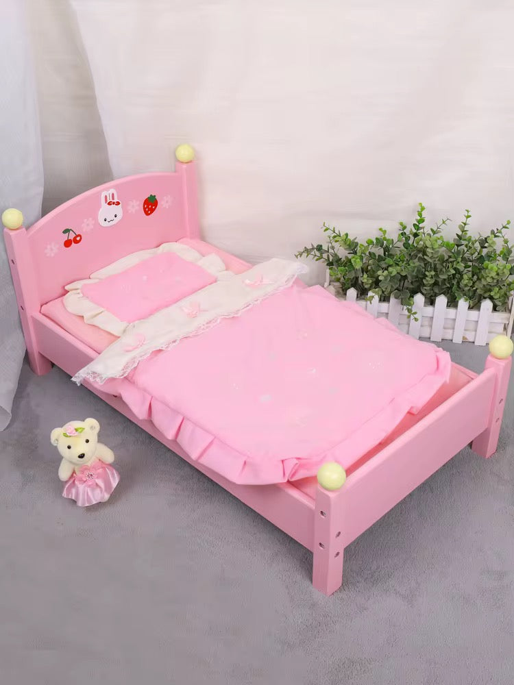 Wooden bed for dolls