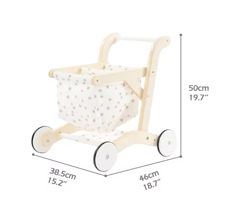 ხის სათამაშო ეტლი