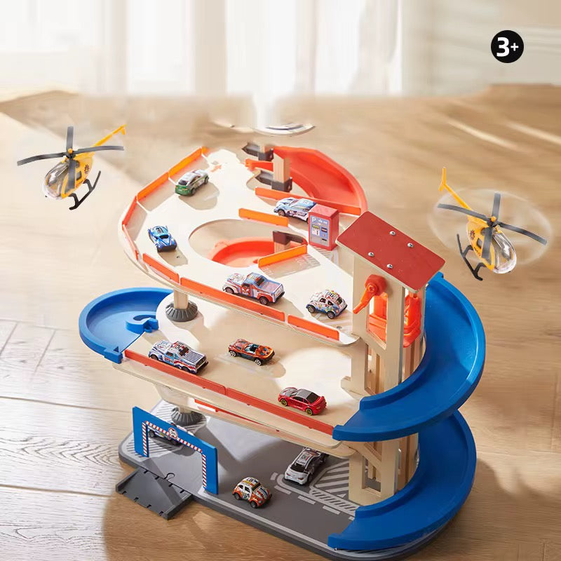 ხის სათამაშო პარკინგი