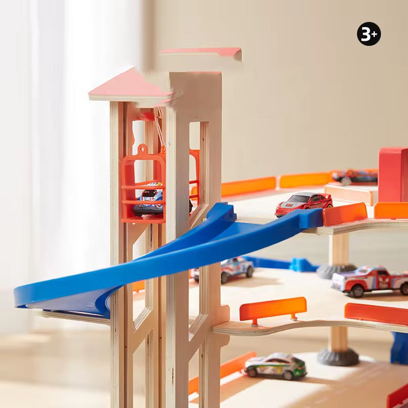 ხის სათამაშო პარკინგი