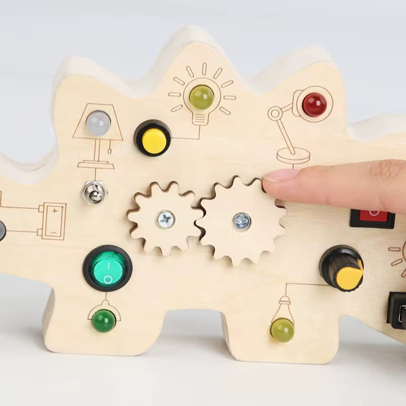 Wooden toy circuit board