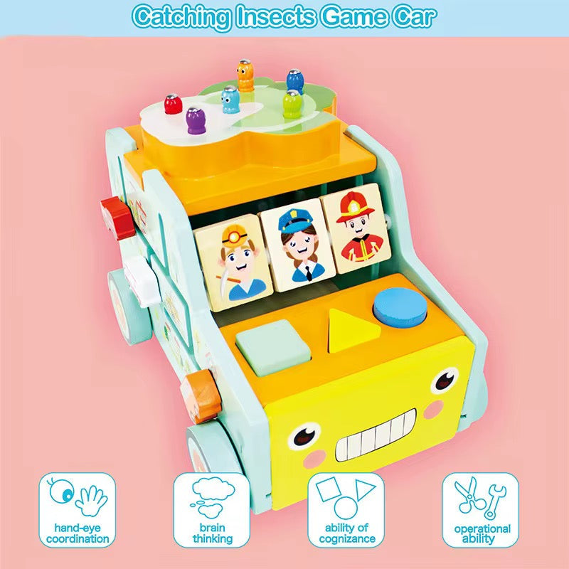 ხის სათამაშო მანქანა