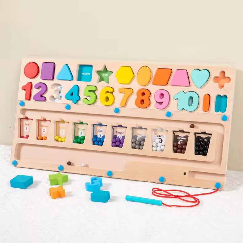 ხის მაგნიტური განმავითარებელი სათამაშო