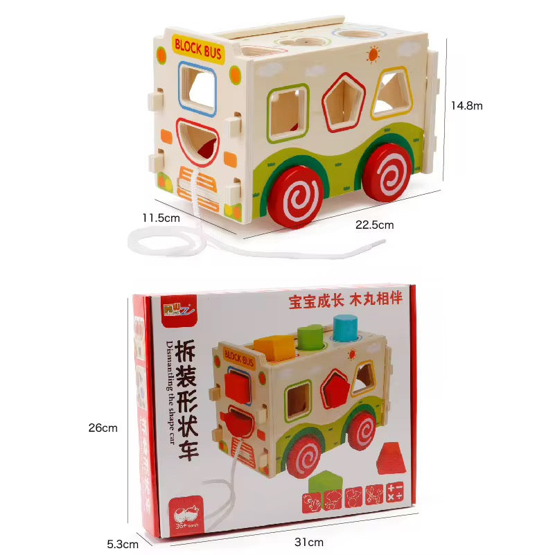 ხის სათამაშო მანქანა