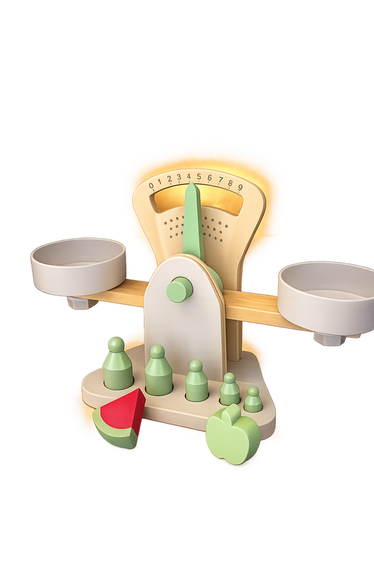 ხის სათამაშო სასწორი