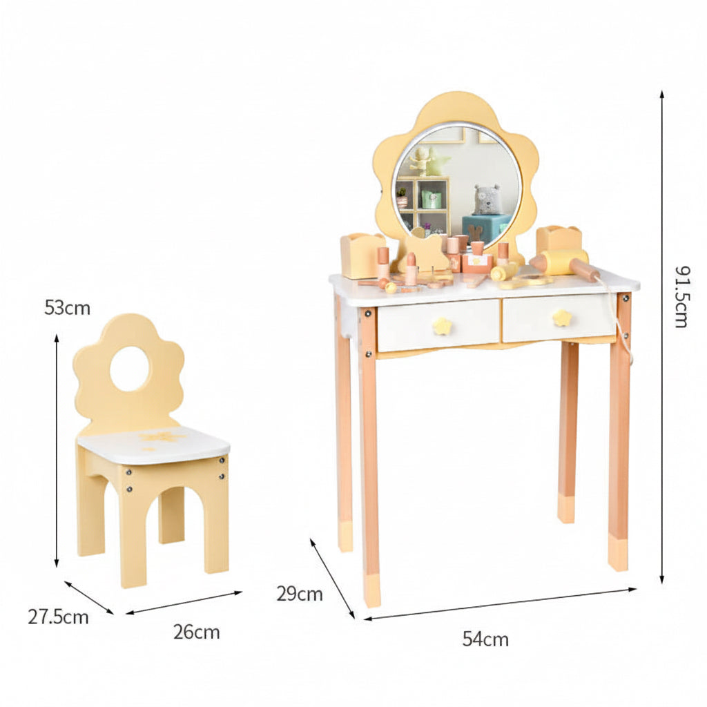 Wooden perfume table