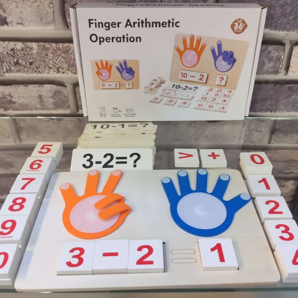 Wooden mathematics learning board