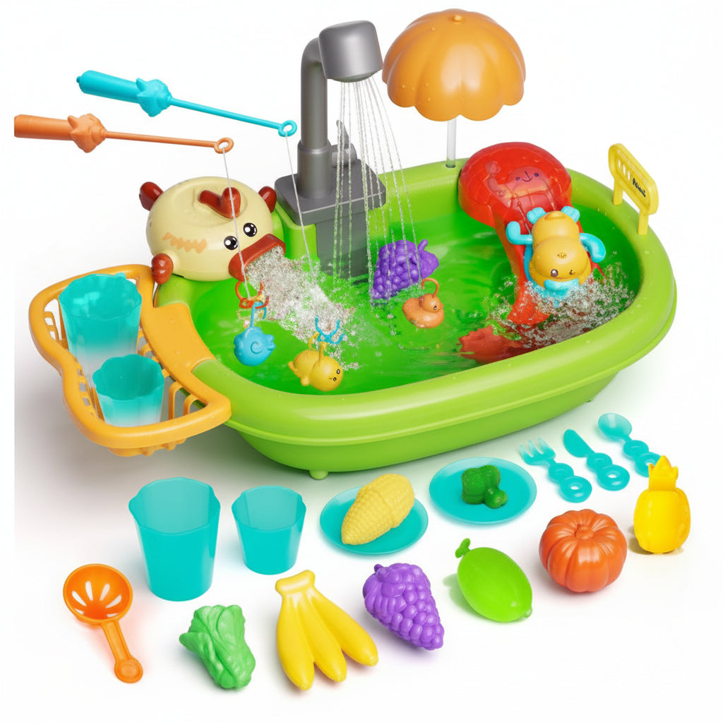 Plastic functional faucet with set
