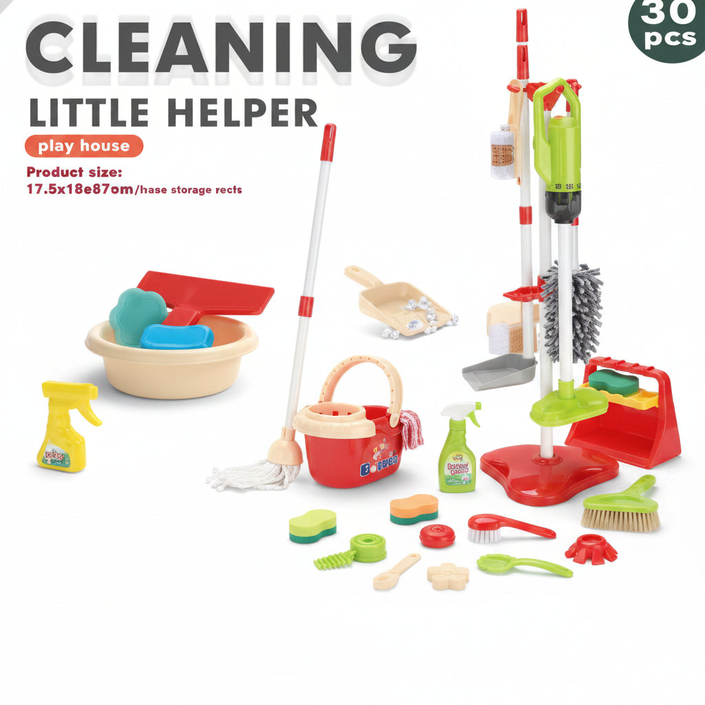 Plastic Cleaning Set (30 Pieces)