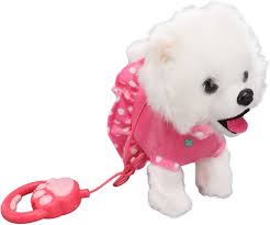 Walking soft toy - dog (20 cm)